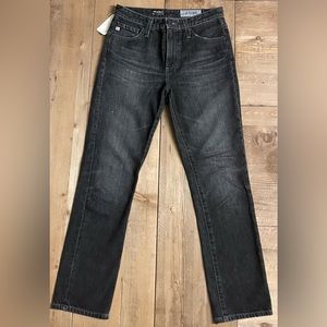 AG Denim The Isabelle High-Rise Straight Crop Size 24 in Black